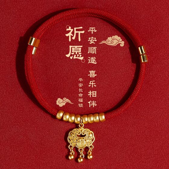 Cat collar bell longevity lock gold lock dog necklace