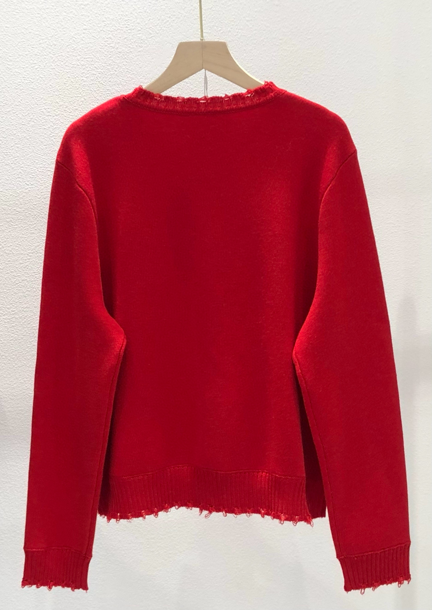 2025秋冬新款圆领单排扣羊毛针织开衫女宽松显瘦百搭毛衣外套上衣 - 图0