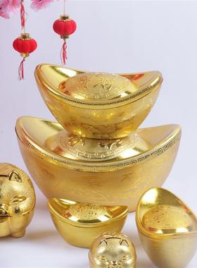 金元宝仿真装饰摆件道具新年客厅春节氛围店铺橱窗公司乔迁开业用