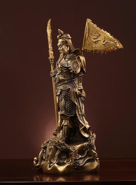 九龙关公风水供奉落地武财神爷