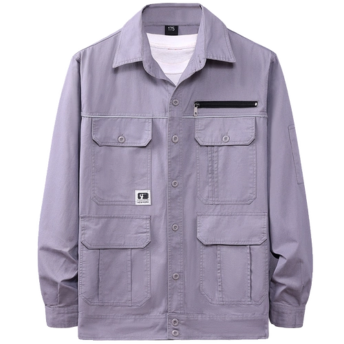 Летняя тонкая хлопковая рубашка для работы, светоотражающая футболка, короткий рукав, защита от ожогов, свободный крой