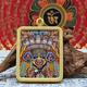 Tibetan Thangka Paijin Zakiram Big Black Sky Medicine Buddha Yellow Black God of Wealth Native Buddha Green Tara Thangka Pendant