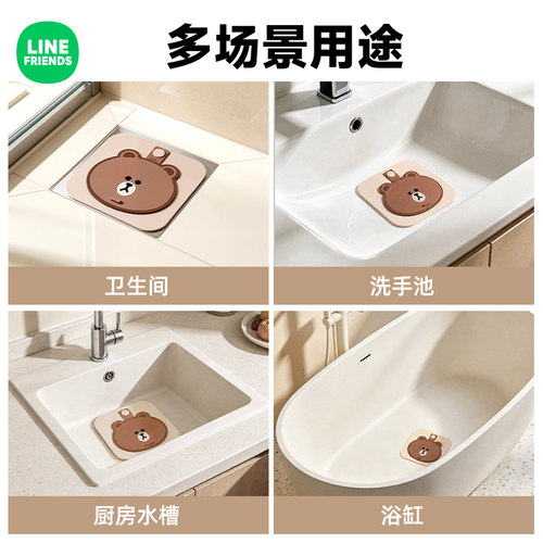 地漏防臭器下水道封口盖封闭盖地漏贴硅胶垫防小飞虫防返臭密封盖 - 图3