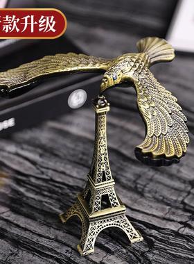 平衡鸟老鹰重力大号玩具飞鸟办公桌装饰摆件不倒金属桌面悬浮男士