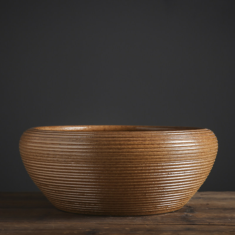 铜钱草水培花盆睡莲碗莲荷花缸金钱草专用盆无孔景德镇陶瓷特大号,淘宝优惠券,粉丝福利购,淘宝优惠卷