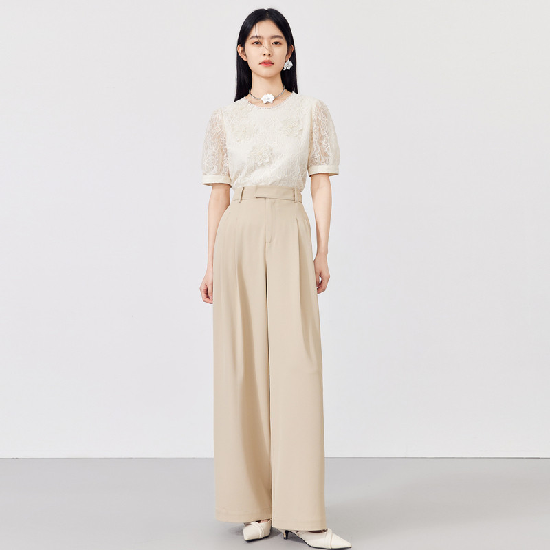  秋水伊人outlet店蕾丝衫/雪纺衫