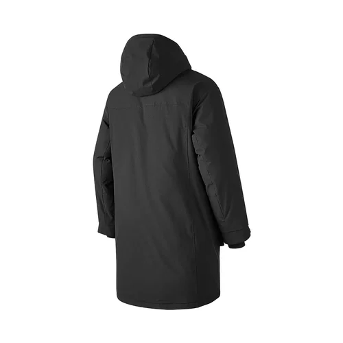 斯凯奇长款连帽羽绒服男舒适保暖防泼水防风户外休闲外套P424M176 - 图2