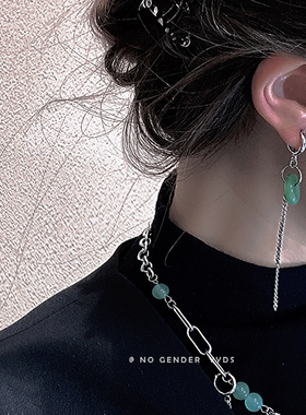 拼接玉石新中式个性百搭项链女男