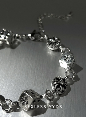 戴的是什么！复古做旧骰子手链