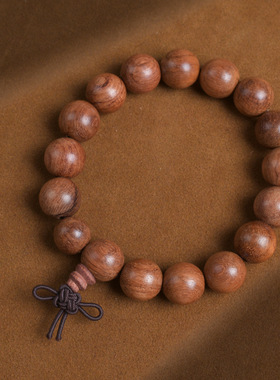 花梨木手串小福星手链情侣朱砂首饰沉香菩提文玩小叶紫檀手串转运