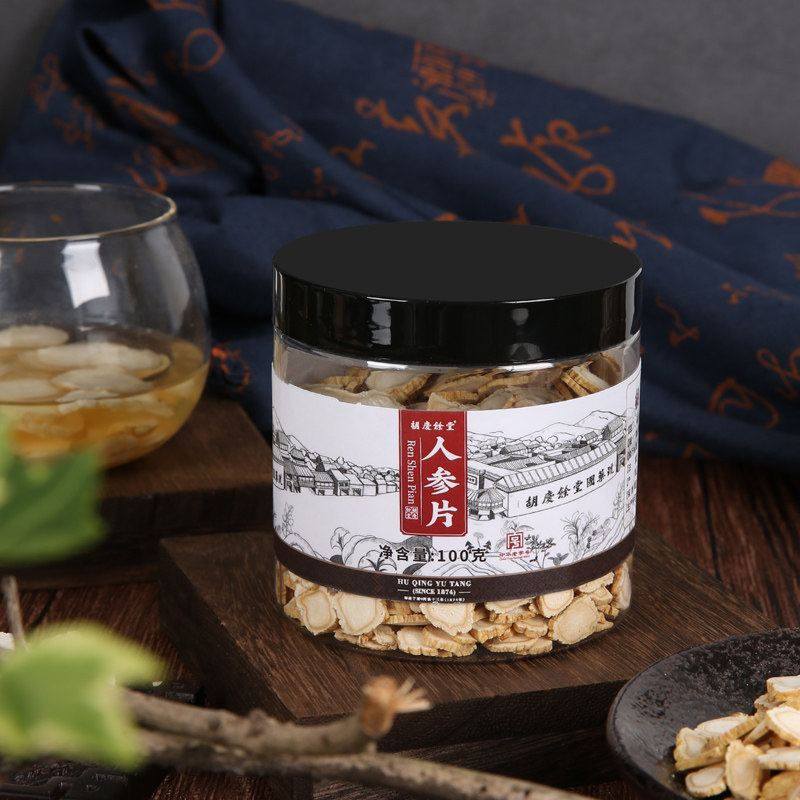 胡庆余堂人参片正品泡水泡茶切片 胡庆余堂大药房人参/园参及其制品