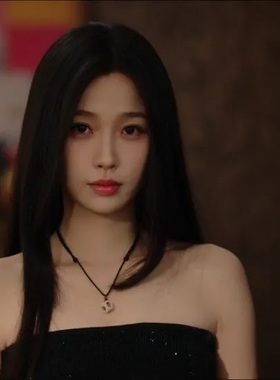 现货现发 虞书欣同款红豆骰子手工编织绳项链女款2025新款秋冬