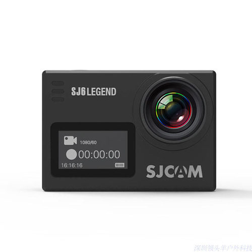 SJCAM SJ6运动相机4K双屏防水防抖摄像机航拍DV摩托车头盔骑行仪 - 图1
