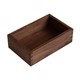 Black walnut uncovered wooden box restaurant kitchen custom made