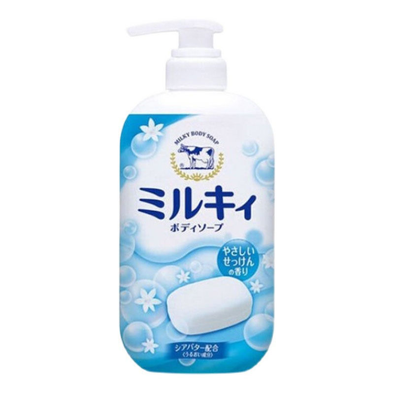 日本Cow牛乳高保湿留香泡泡型沐浴露柑橘香/牛奶皂香/花香550ml - 图3