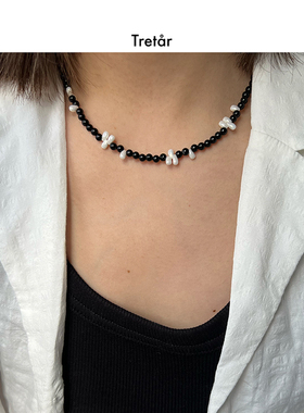 Tretar黑玛瑙女原创设计项链