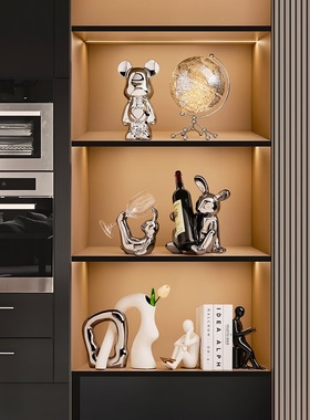 陶瓷摆件轻奢玄关客厅装饰物