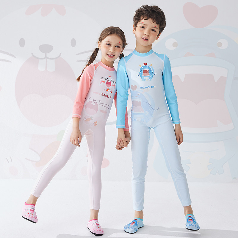 飞鱼未来儿童泳衣长袖长裤男女童户外防晒水上乐园海边沙滩游泳裤,淘宝优惠券,粉丝福利购,淘宝优惠卷