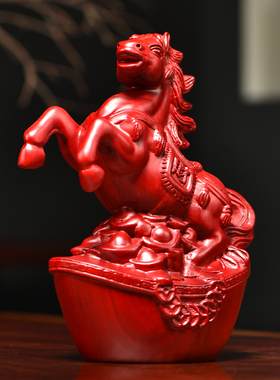 红花梨木雕家居客厅书房工艺品