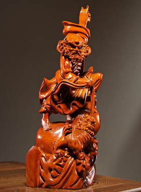 花梨木雕达摩祖师佛像摆件实木