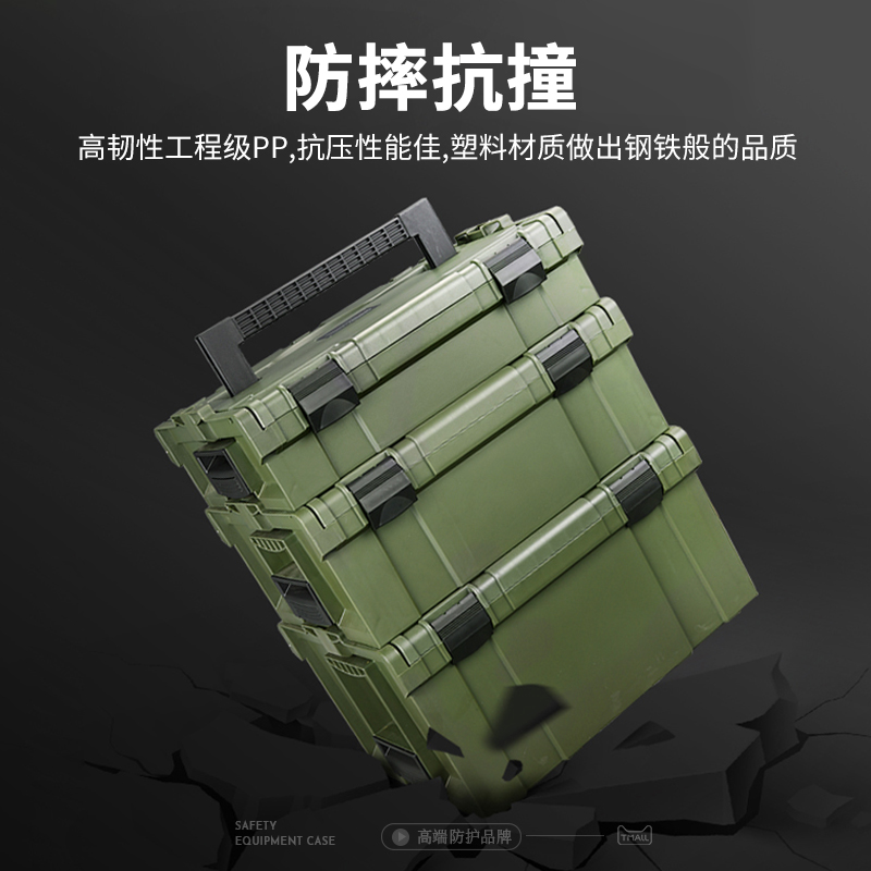 塑料五金车载露营手提多功能收纳盒汽车修工业级堆叠组合式工具箱 - 图1