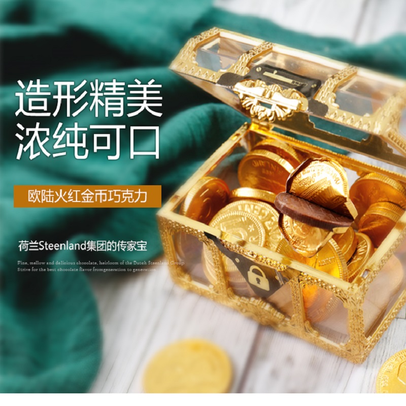 迪诺恐龙家族荷兰进口金币巧克力纯可可脂儿童巧克力奖牌巧克力-图0