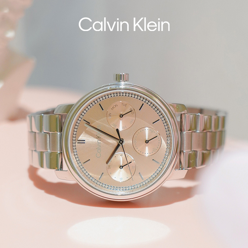 【618】CalvinKlein官方正品CK永恒系列微光石英多功能女表 - 图2