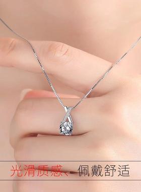 莫桑钻项链女保色饰品满钻闪亮大