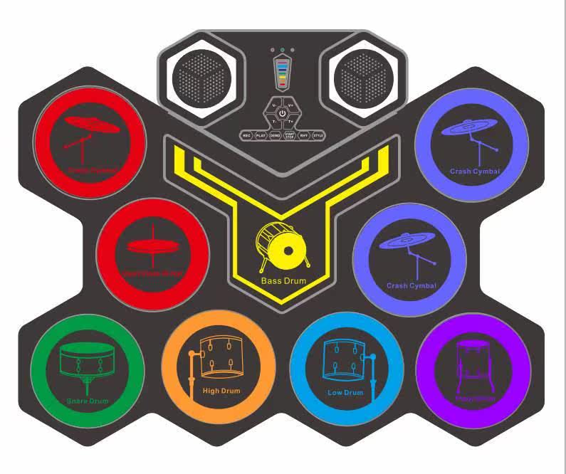  粤仙味儿童架子鼓