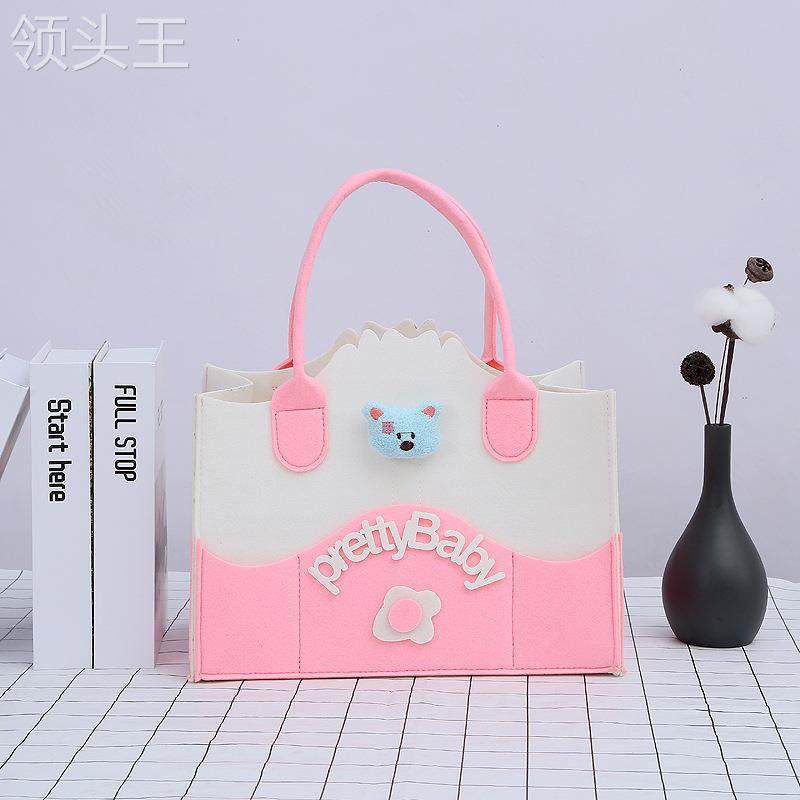 跨境多色简款妈咪包毛毡母婴收纳袋 粤仙味妈咪包/袋