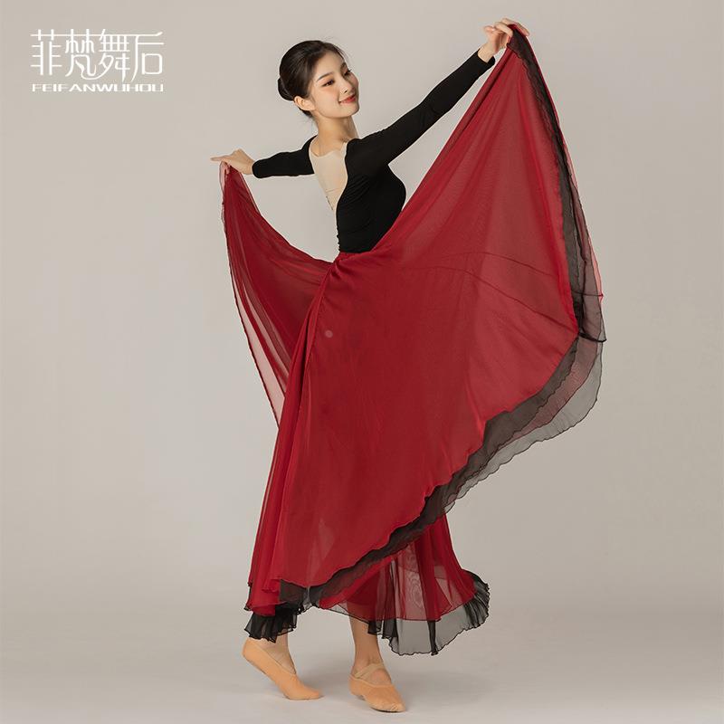 菲梵舞后舞蹈演出服秋冬长袖古典舞表演服现代舞练功服团体服定制