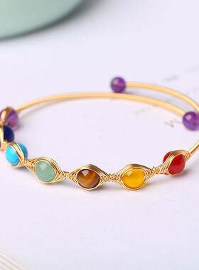 七色水晶瑜伽冥想手镯跨进电商直