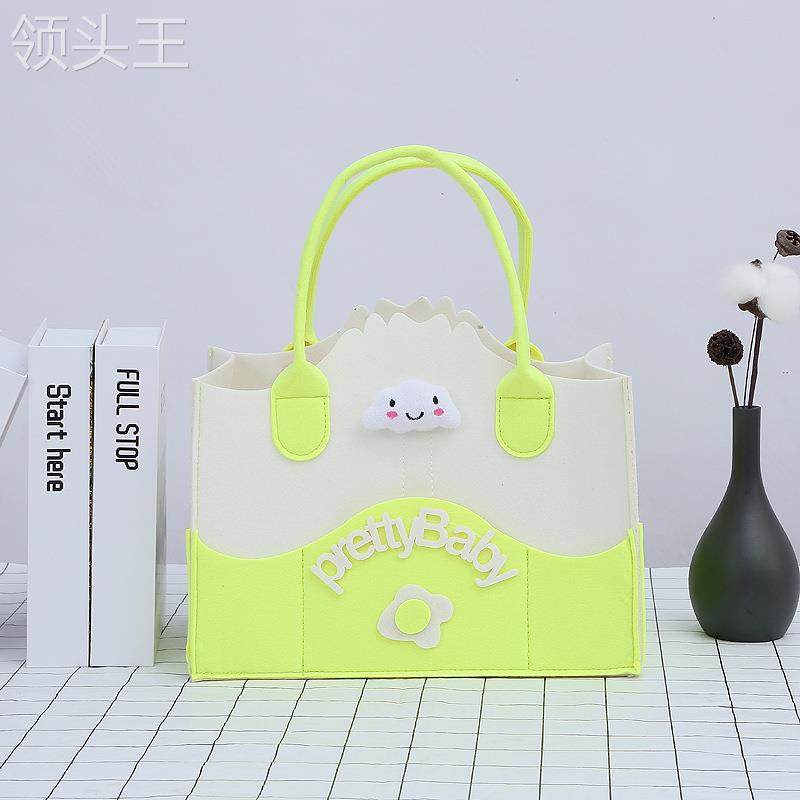 跨境多色简款妈咪包毛毡母婴收纳袋 粤仙味妈咪包/袋