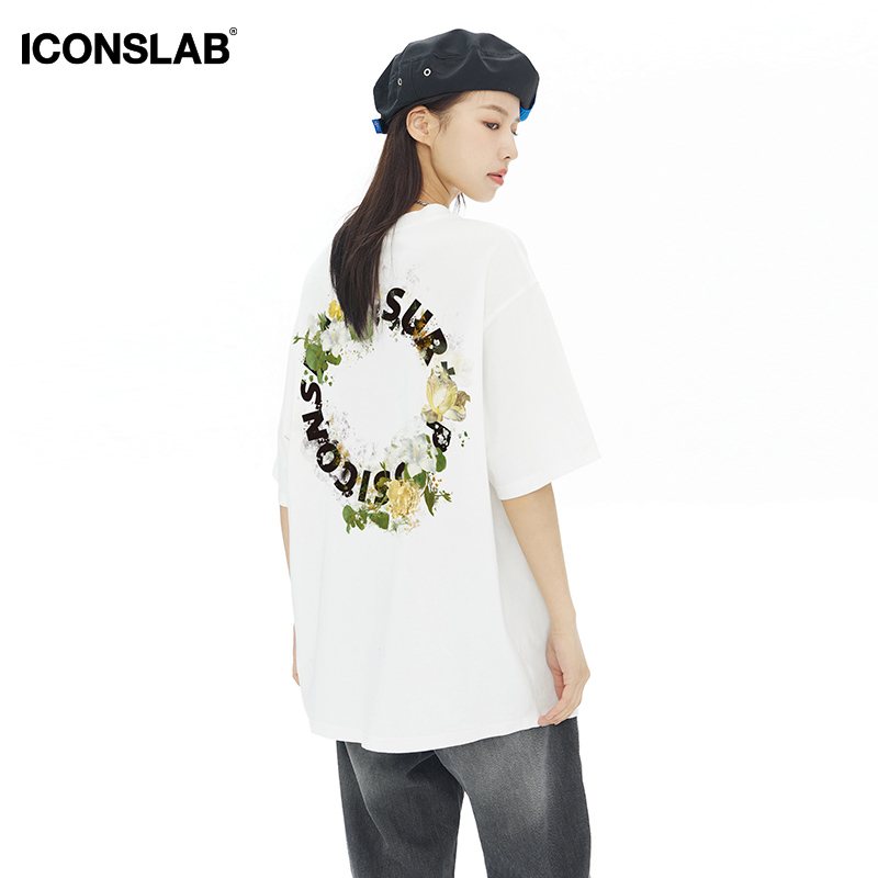 iconslab联名ssur plus花卉男t恤 iconslabT恤