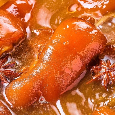 【拍2件】鲁明斋爆胶猪蹄258g*2只