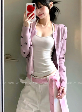 秋冬复古条纹腰带女高级感