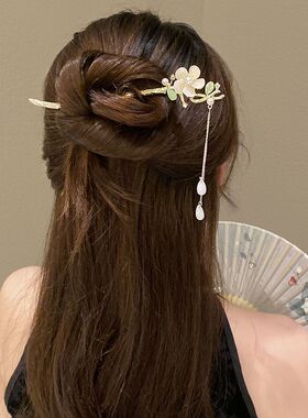 儿童古风新中式发簪女旗袍汉服