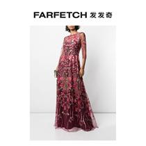 Lady Marchesa Notte embroidered with thin yarn dresses FARFETCH Hair Chili