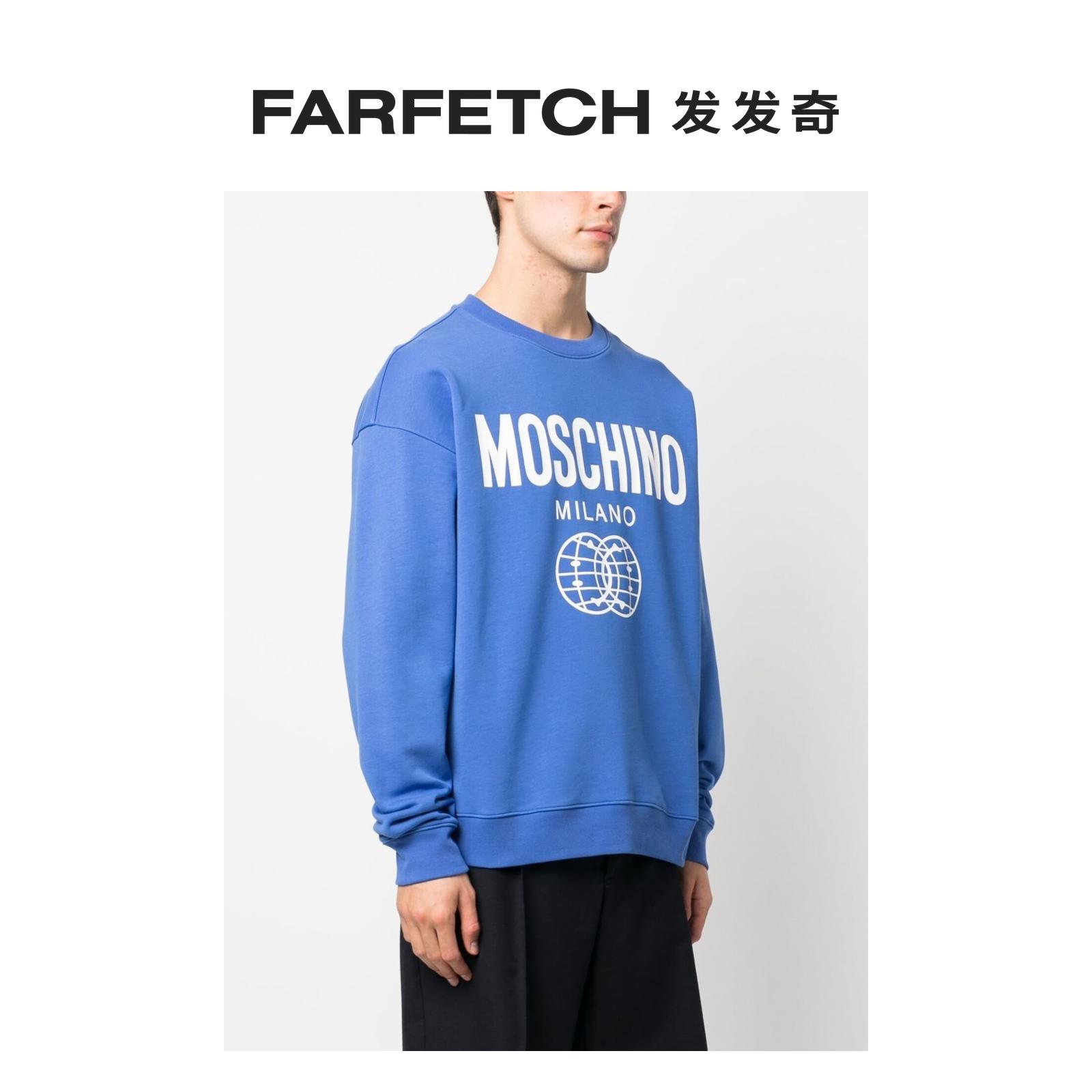 Moschino男士logo印花超大款毛衣FARFETCH发发奇-图1