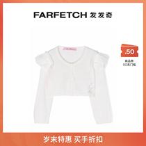 Miss Blumarine Tong dress logo decorated with round neckline FARFETCH hair chic