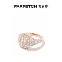 Ms. Shay 18K Rose Gold Inlaid Diamond Strip Ring FARFETCH Hair Chili