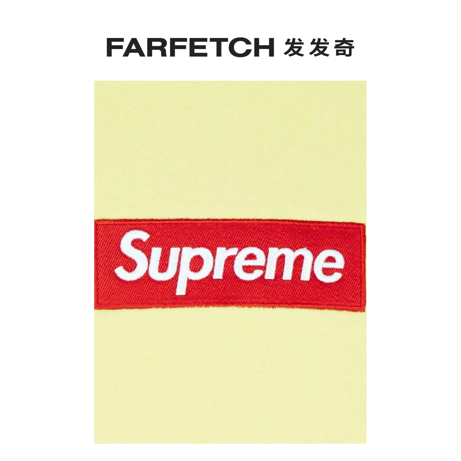 Supreme男女通用盒形logo圆领卫衣 FARFETCH发发奇