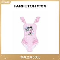 Monnalisa child clothing pattern printed with back one-piece swimsuit FARFETCH Fat Chic