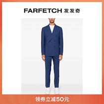Tagliatore mens striped tip double-row buttoned suit suit FARFETCH Hair chic