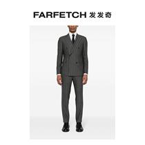 Tagliatore mens fine streaks double-row buttoned suit FARFETCH Hair Chic