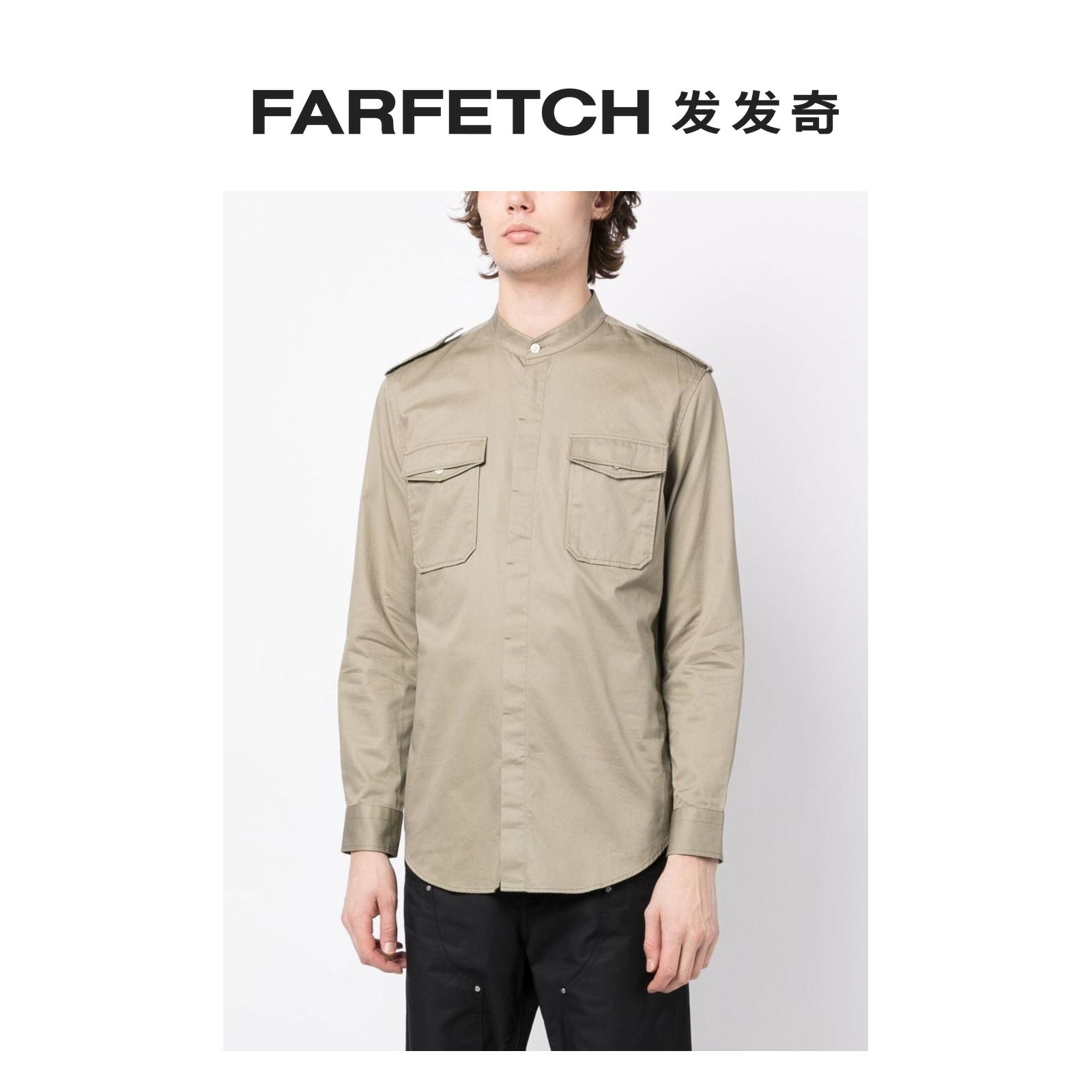 [Final Sale]Ports V男士标贴长袖衬衫FARFETCH发发奇-图1