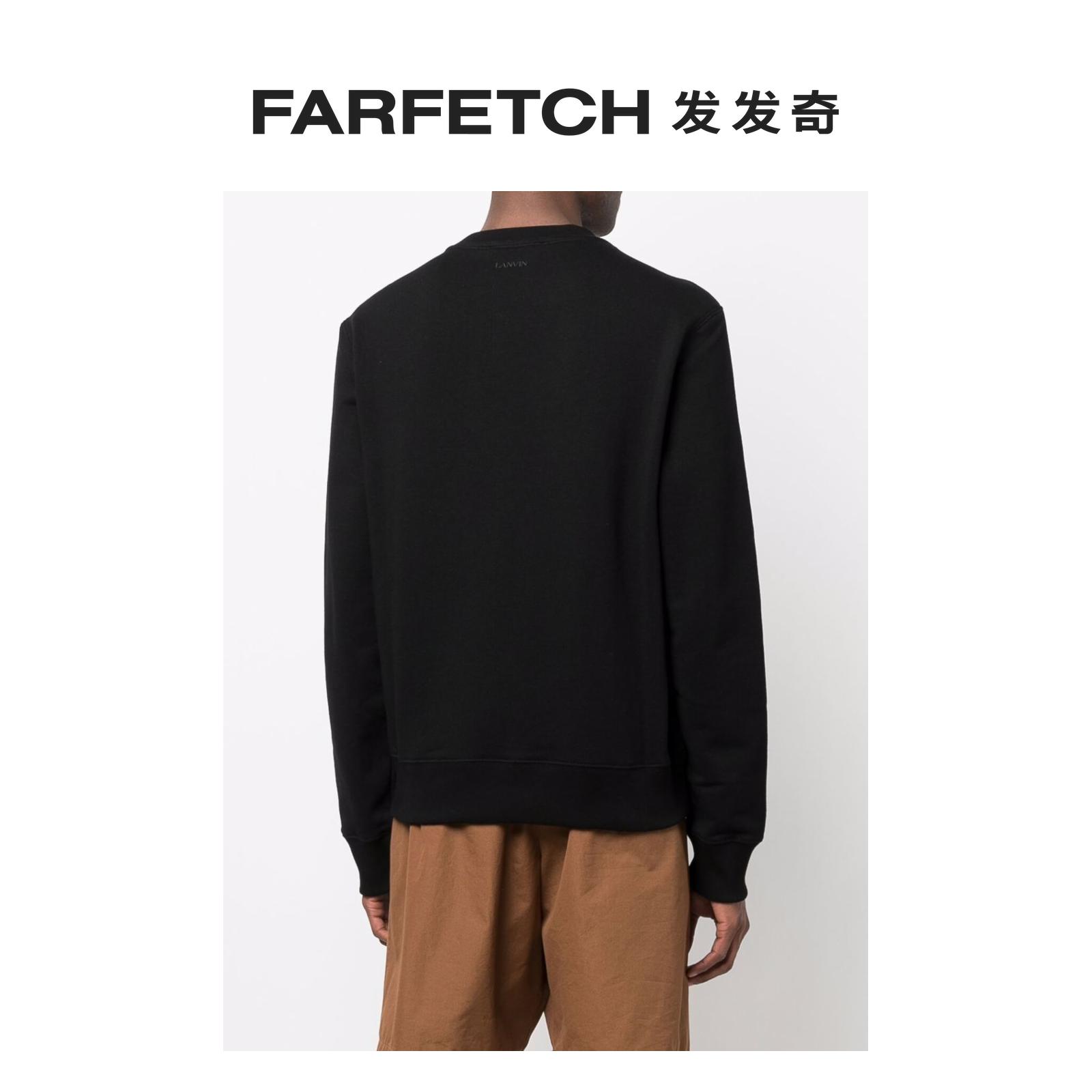 Lanvin浪凡男士Oversized Curb 标贴T恤FARFETCH发发奇 - 图2