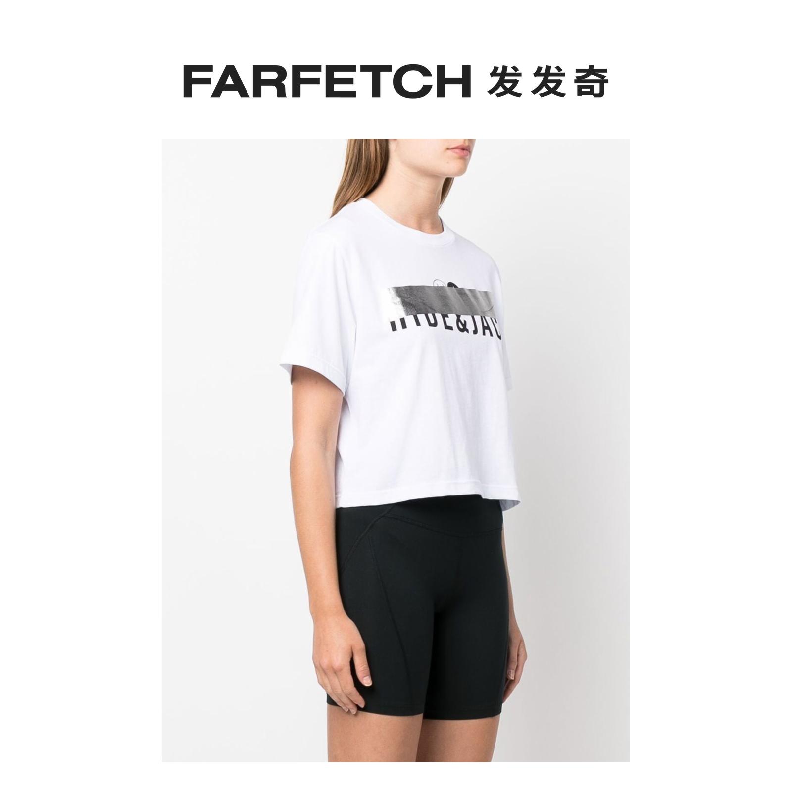 Hide&Jack女士logo印花细节T恤FARFETCH发发奇 - 图1