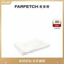 Yoji Yamamoto Mens logo embroidered bath towels FARFETCH Fat Chic