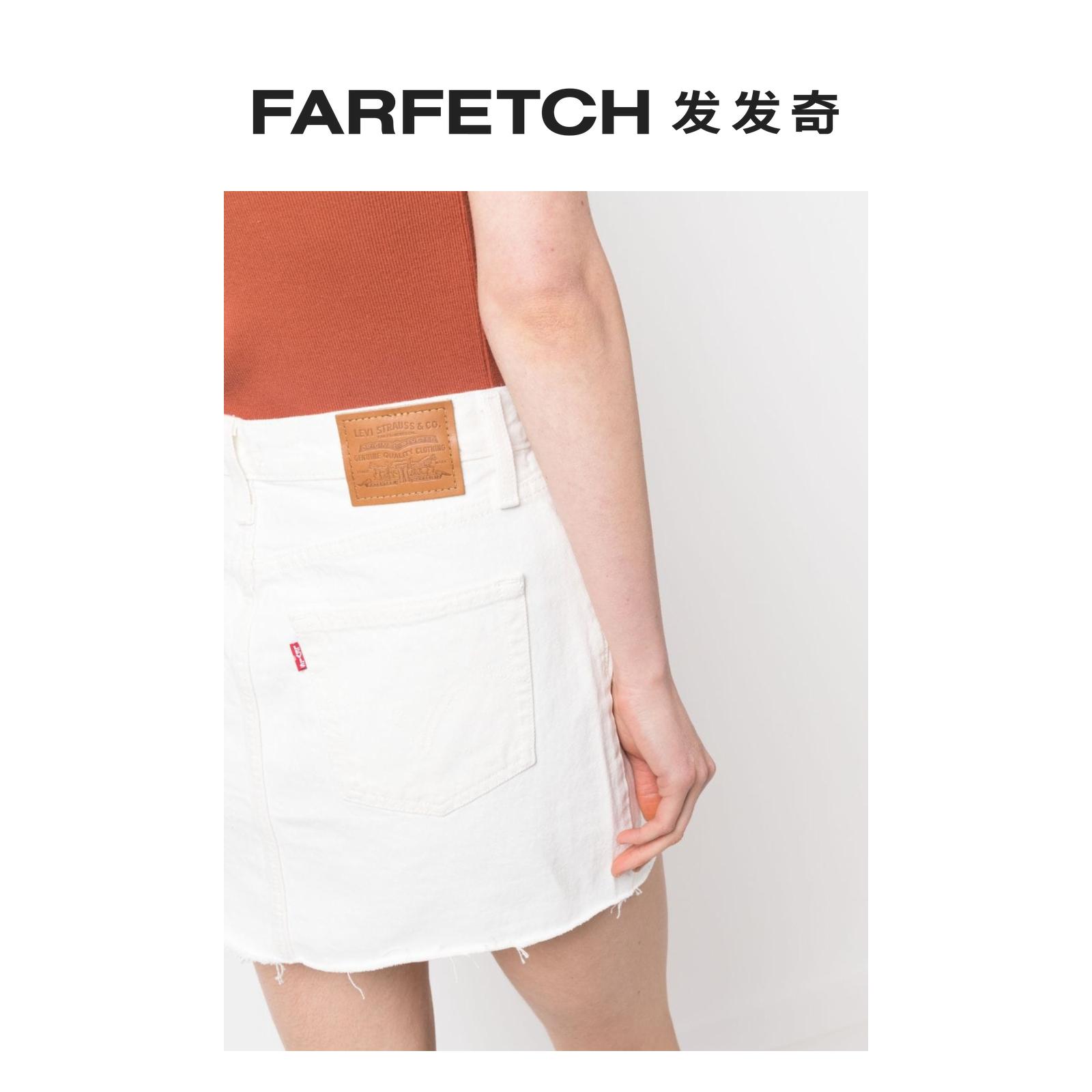 Levi'S李维斯女士毛边牛仔半身裙FARFETCH发发奇 - 图3